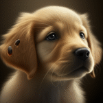 Puppy parasite risks: Microscopic view or subtle symptoms on a pup. Prevention is key.